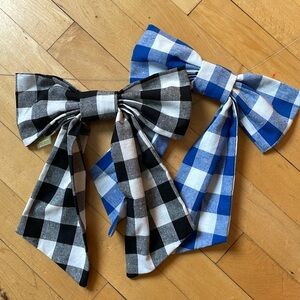 Picnic gingham bow clip from Room Shop